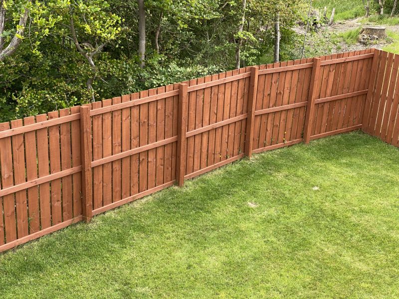 Completed Wooden Fence